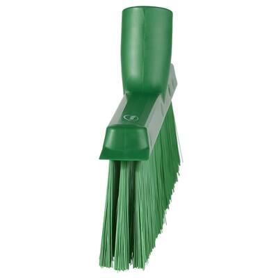 Vikan stofferbezem met haakse schroefdraad medium groen 250x120x30 mm (31032)