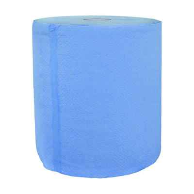 Dop handdoek rol 2-laags 210 mm x 140m blauw