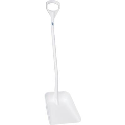 Vikan schep ergonomische steel 1.310 mm groot blad wit 380x340 mm (56015)