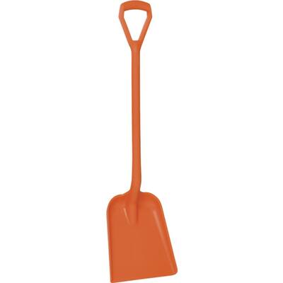Vikan schep rechte steel 1.040 mm standaard blad oranje 327x371 mm (56257)