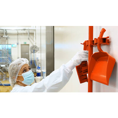 Vikan ophangsysteem Hi-flex 3 band klemmen 2 haken oranje 420 mm (10117)