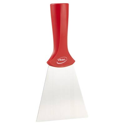 Vikan handschraper met schroefdraad rood 205x100x32 mm (40114)