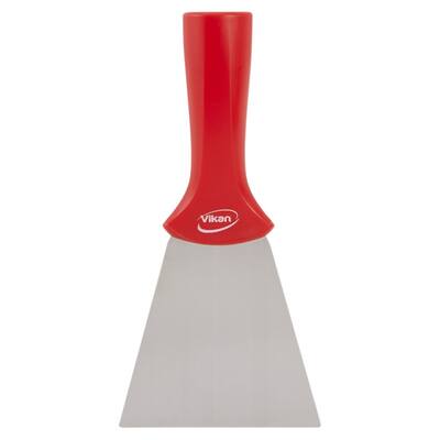 Vikan handschraper met schroefdraad rood 205x100x32 mm (40114)