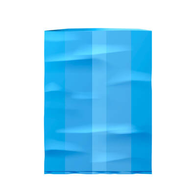 HDPE zakken 50x125 cm los blauw 34my