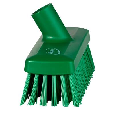 Vikan compacte vloerschrober/wandschrobber harde vezels groen 255x75x115 mm (70422)