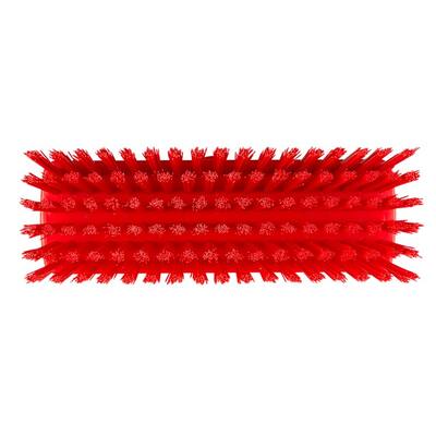 Vikan compacte vloerschrober/wandschrobber harde vezels rood 255x75x115 mm (70424)