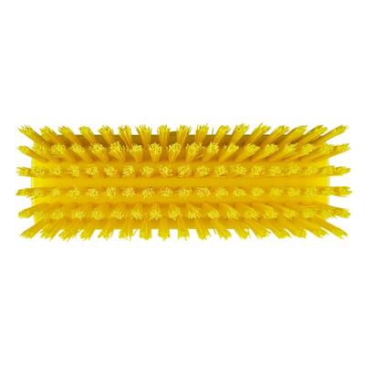 Vikan compacte vloerschrober/wandschrobber harde vezels geel 255x75x115 mm (70426)