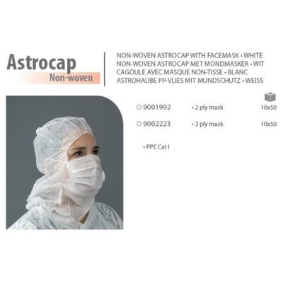 Astrocap non-woven wit standaard 2-laags