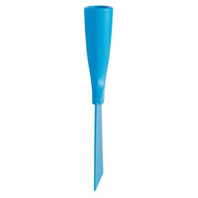 Vikan handschraper nylon met steel aansluiting blauw (40123)
