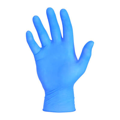 Onderzoekshandschoenen ongepoederd nitril blauw 6,2 maat L