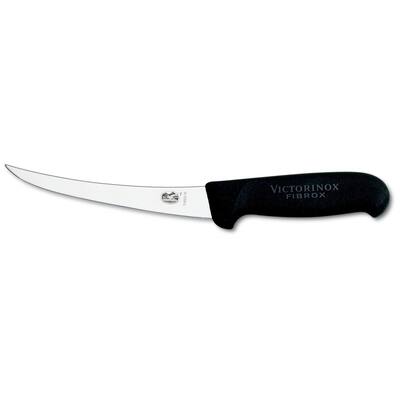 Victorinox poeliersmes met zwart Fibrox heft 15 cm krom
