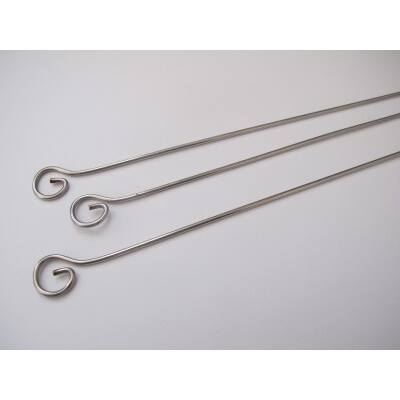 Barbecuepennen metaal rvs 25 cm