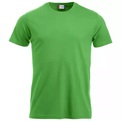 T-Shirt Clique Basic inclusief bedrukking appelgroen maat S