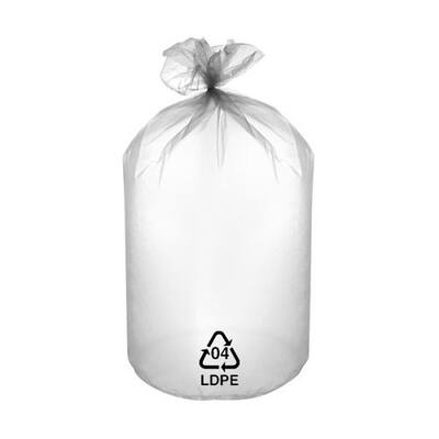 Bag round bottom 'voorzien van recyclagesymbool LDPE04' 150mµ ø 1.265 mm/hoogte 1.450 mm