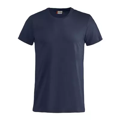 T-Shirt Clique Basic inclusief bedrukking donkerblauw maat XXL