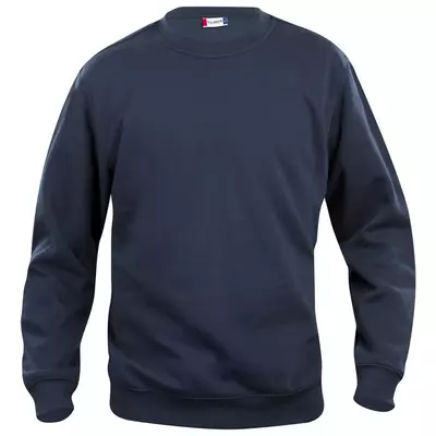 Roundneck Clique Basic inclusief bedrukking donkerblauw maat XXL