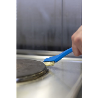 Vikan precisieborstel harde hittebestendige vezels blauw 205x20x60 mm (44023)