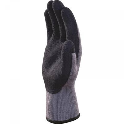 Handschoenen Deltaplus nitril grijs/zwart maat 9 (L) (12 paar)