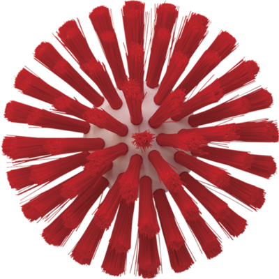 Vikan wormhuisborstelkop medium vezels rood ø 135 130 mm (70354)