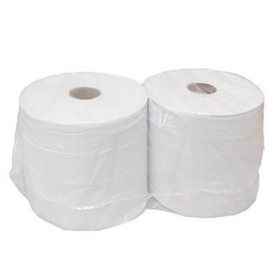 Poetsrollen maxi 2-laags wit recycled 1000 vel