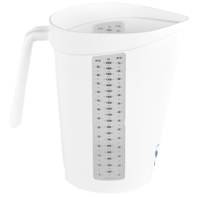 Vikan maatbeker 2 liter wit 140x225x215 mm (60005)