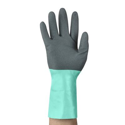 Handschoenen Ansell Alpha Tec 58-128 antraciet/groen maat 9 (19020709)