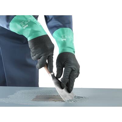 Handschoenen Ansell Alpha Tec 58-128 antraciet/groen maat 10 (19020710)