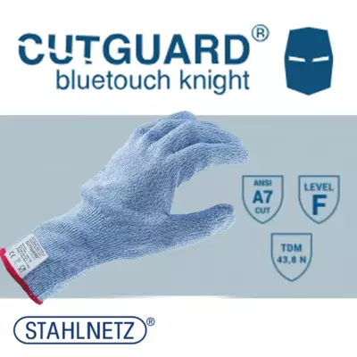 Snijhandschoenen cutguard bluetouch knight blauw maat 8 (M)