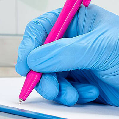 Retreeva pennen detecteerbaar behuizing roze inkt blauw