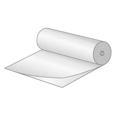 LDPE halfbuisfolie 640mm x 500mtr 50my blauw 1% met microperforatie