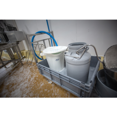 Vikan hygiene deksel voor emmer geel 20 liter (56936)