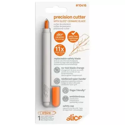 Veiligheidsmessen detecteerbaar Slice Precision Cutter oranje (10416)