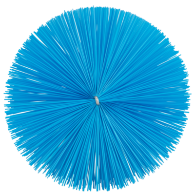 Vikan pijpborstel medium voor flexibele kabel met poleyster vezels blauw 140x210 mm (53963)