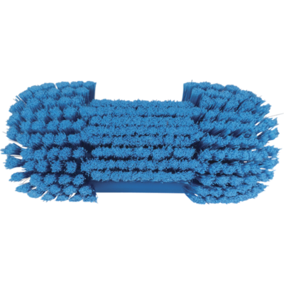 Vikan wandborstel waterdoorvoer hoekverstelbaar zacht gespleten haren blauw 240x130x145 mm (70673)
