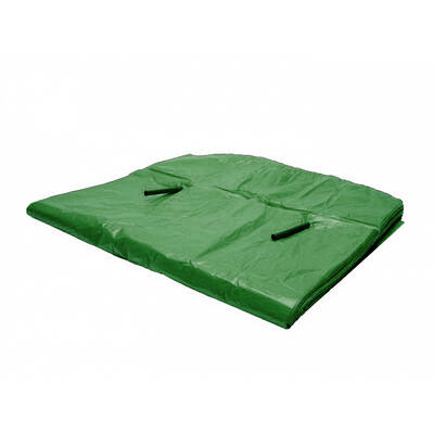 MDPE kratzakken 58/22x60cm 25 mµ op pijpjes donkergroen 5%