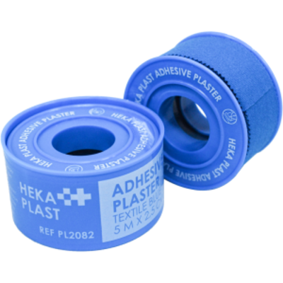 HEKAPLAST Blue hechtpleister textiel - 5 m x 2,5 cm