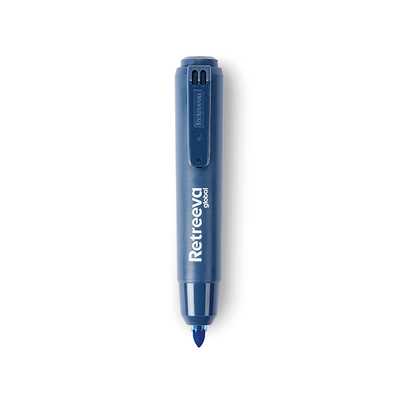Retreeva permanent marker detecteerbaar behuizing blauw inklikbaar inkt blauw (RG-PRM-BL)