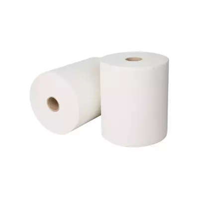Handdoekrol cellulose wit 2-laags 140 meter (per 6 rollen)